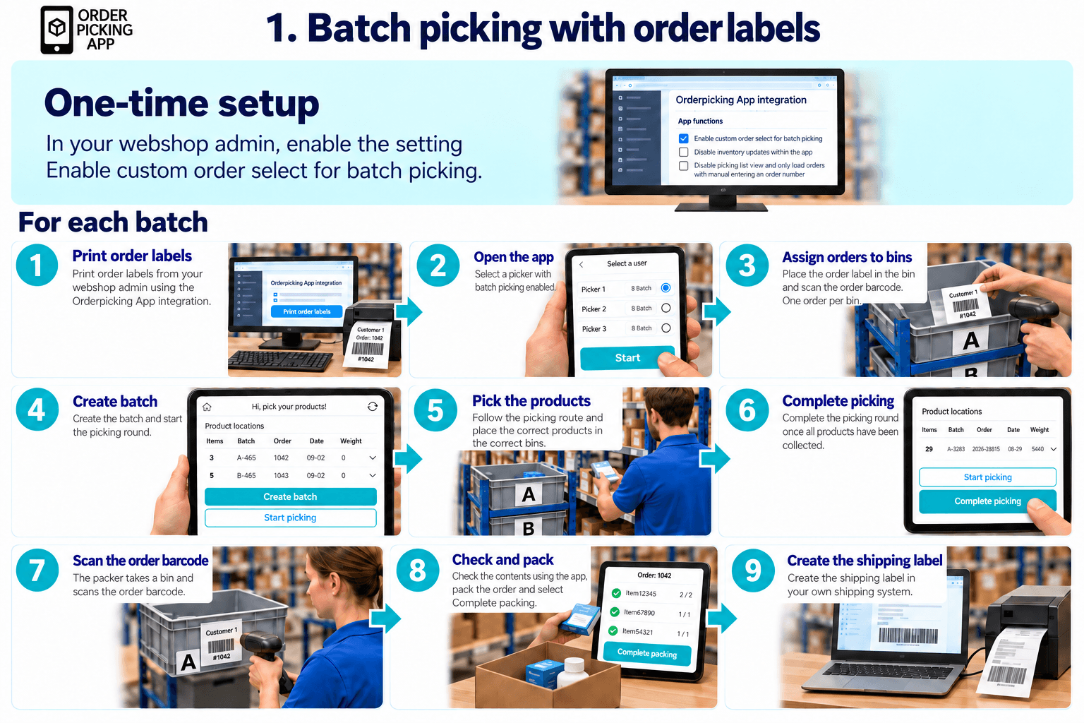 Batch picking: four ways to organise your picking rounds